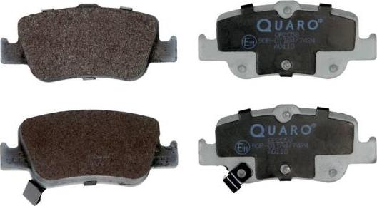 QUARO QP2058 - Brake Pad Set, disc brake autospares.lv