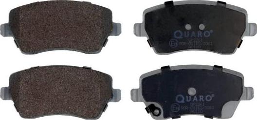 QUARO QP2261 - Brake Pad Set, disc brake autospares.lv