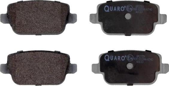 QUARO QP2719 - Brake Pad Set, disc brake autospares.lv