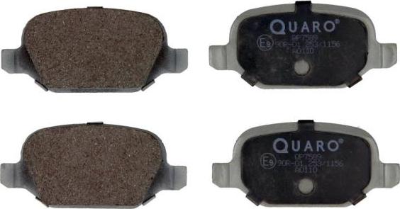 QUARO QP7589 - Brake Pad Set, disc brake autospares.lv