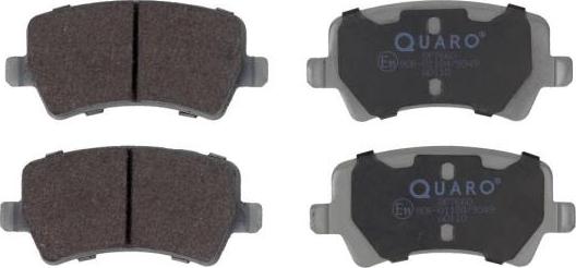 QUARO QP7660 - Brake Pad Set, disc brake autospares.lv