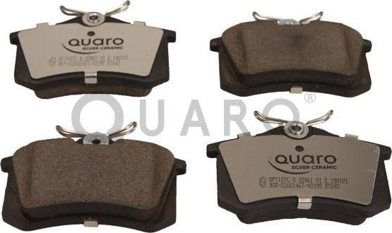 QUARO QP7107C - Brake Pad Set, disc brake autospares.lv