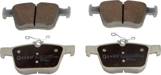 QUARO QP7274 - Brake Pad Set, disc brake autospares.lv