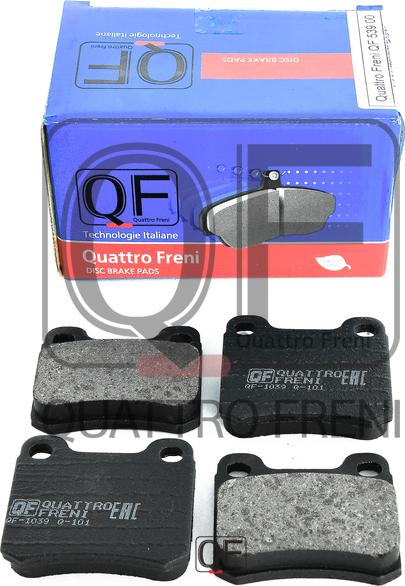 Quattro Freni QF53900 - Brake Pad Set, disc brake autospares.lv