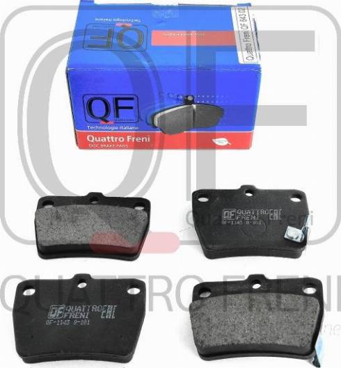 Quattro Freni QF64302 - Brake Pad Set, disc brake autospares.lv