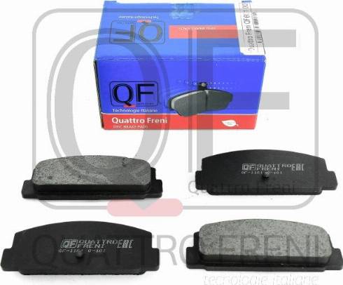 Quattro Freni QF66100 - Brake Pad Set, disc brake autospares.lv