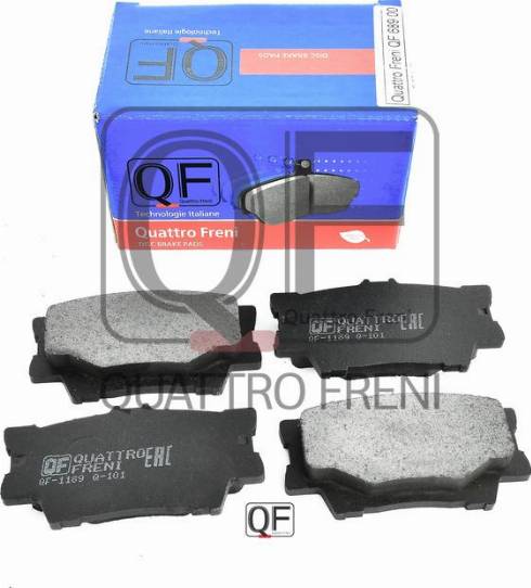 Quattro Freni QF68900 - Brake Pad Set, disc brake autospares.lv