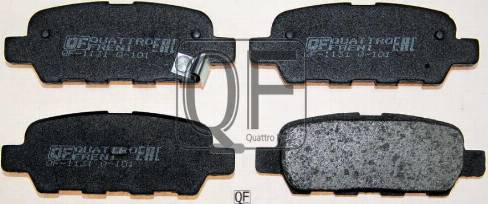 Quattro Freni QF63102 - Brake Pad Set, disc brake autospares.lv