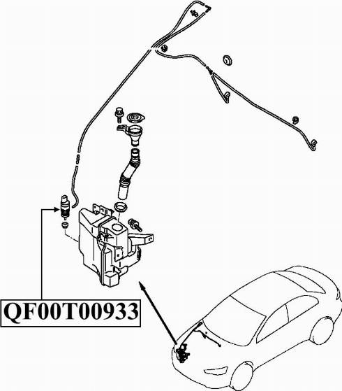 Quattro Freni QF00N00038 - Water Pump, window cleaning autospares.lv