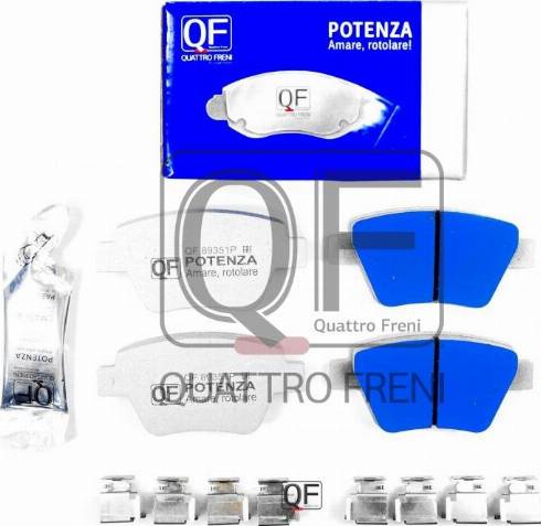 Quattro Freni QF89351P - Brake Pad Set, disc brake autospares.lv