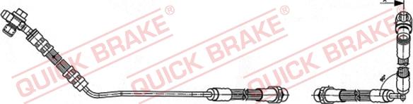 QUICK BRAKE 59.941X - Brake Hose autospares.lv