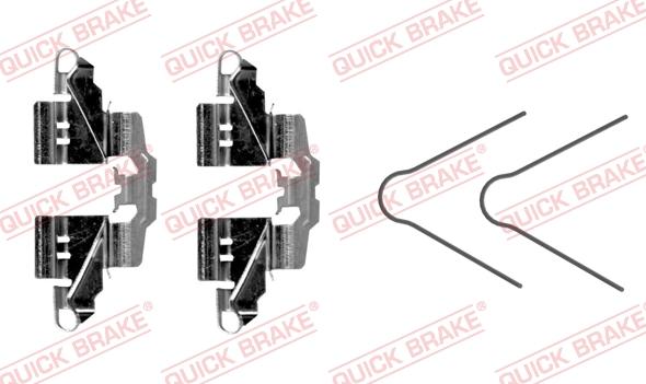 QUICK BRAKE 109-0098R-1 - Accessory Kit for disc brake Pads autospares.lv