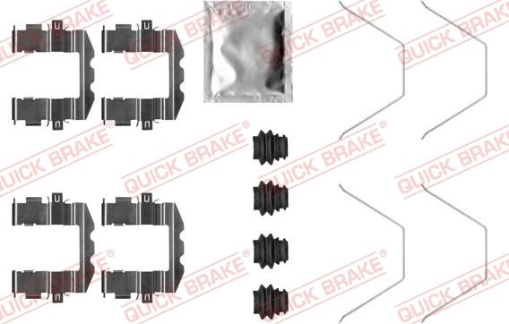 QUICK BRAKE 1090057 - Accessory Kit for disc brake Pads autospares.lv