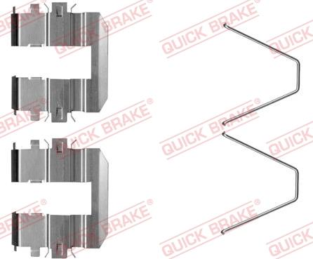 QUICK BRAKE 109-0060R-1 - Accessory Kit for disc brake Pads autospares.lv