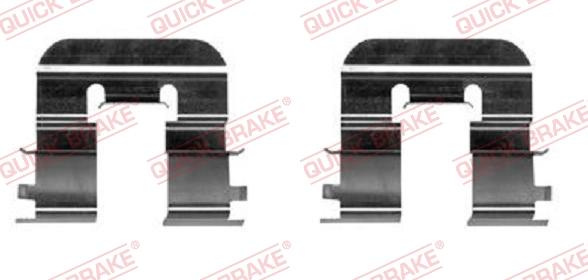 QUICK BRAKE 109-0024-1 - Accessory Kit for disc brake Pads autospares.lv