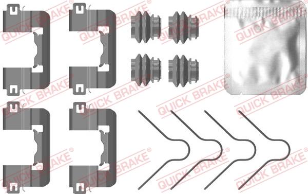 QUICK BRAKE 1090105 - Accessory Kit for disc brake Pads autospares.lv