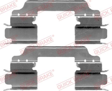 QUICK BRAKE 109-1649-1 - Accessory Kit for disc brake Pads autospares.lv