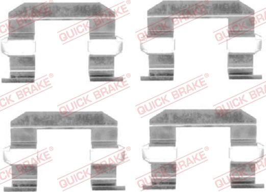 QUICK BRAKE 1091645 - Accessory Kit for disc brake Pads autospares.lv