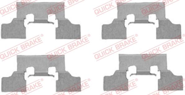 QUICK BRAKE 1091647 - Accessory Kit for disc brake Pads autospares.lv