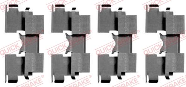 QUICK BRAKE 1091662 - Accessory Kit for disc brake Pads autospares.lv