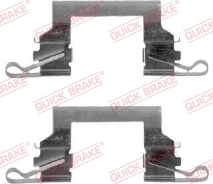 QUICK BRAKE 109-1614-1 - Accessory Kit for disc brake Pads autospares.lv