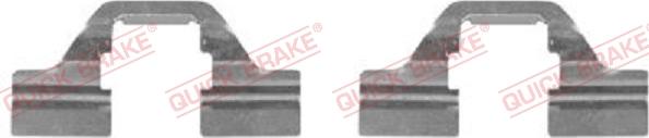 QUICK BRAKE 109-1684-1 - Accessory Kit for disc brake Pads autospares.lv