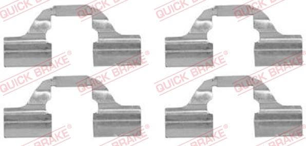 QUICK BRAKE 1091684 - Accessory Kit for disc brake Pads autospares.lv