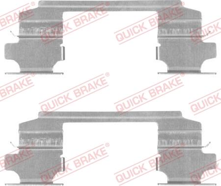 QUICK BRAKE 109-1686-1 - Accessory Kit for disc brake Pads autospares.lv