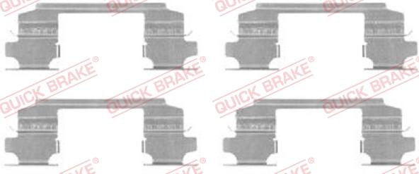 QUICK BRAKE 1091686 - Accessory Kit for disc brake Pads autospares.lv