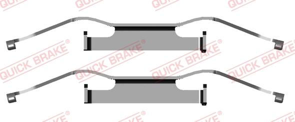 QUICK BRAKE 1091680 - Accessory Kit for disc brake Pads autospares.lv