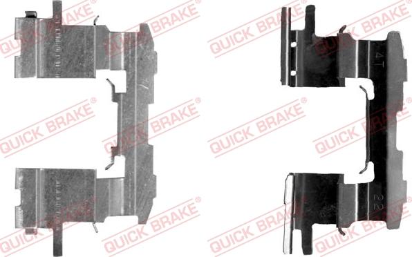 QUICK BRAKE 109-1631-1 - Accessory Kit for disc brake Pads autospares.lv