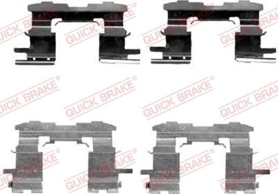 QUICK BRAKE 1091631 - Accessory Kit for disc brake Pads autospares.lv