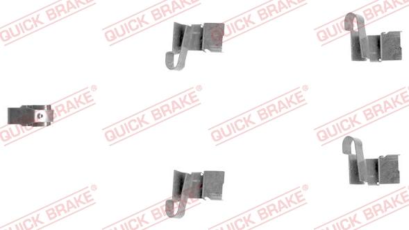 QUICK BRAKE 109-1671-1 - Accessory Kit for disc brake Pads autospares.lv