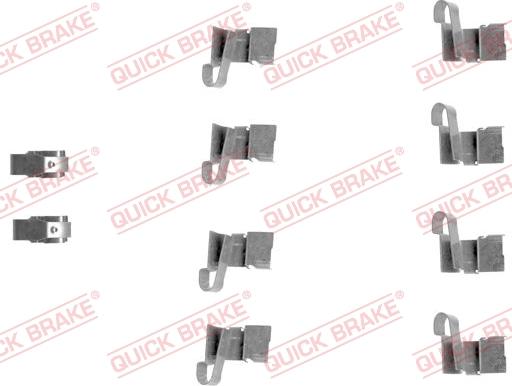 QUICK BRAKE 1091671 - Accessory Kit for disc brake Pads autospares.lv