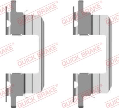 QUICK BRAKE 109-1672-1 - Accessory Kit for disc brake Pads autospares.lv