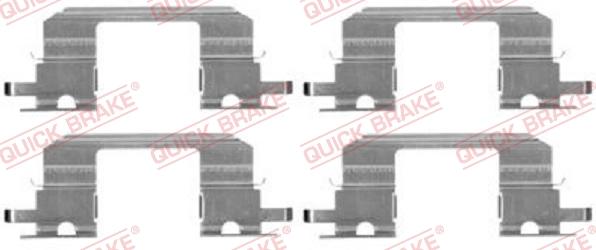 QUICK BRAKE 1091672 - Accessory Kit for disc brake Pads autospares.lv