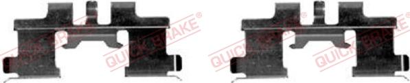 QUICK BRAKE 109-1677-1 - Accessory Kit for disc brake Pads autospares.lv