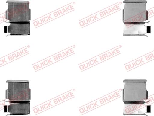 QUICK BRAKE 109-1033-1 - Accessory Kit for disc brake Pads autospares.lv