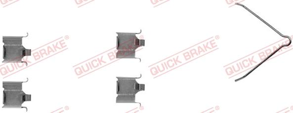 QUICK BRAKE 109-1166-1 - Accessory Kit for disc brake Pads autospares.lv