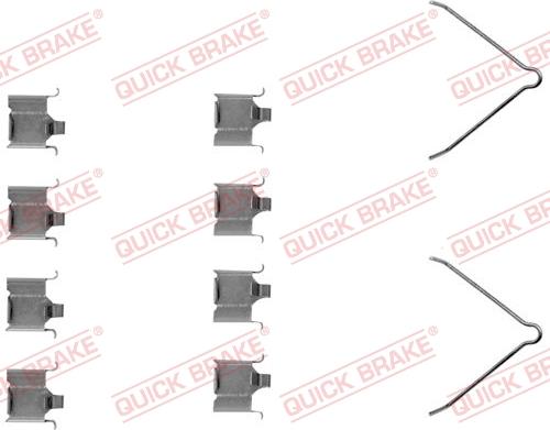 QUICK BRAKE 1091166 - Accessory Kit for disc brake Pads autospares.lv