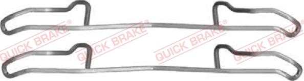 QUICK BRAKE 1091100 - Accessory Kit for disc brake Pads autospares.lv