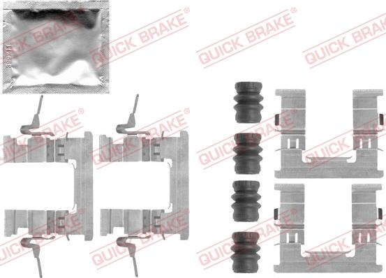 QUICK BRAKE 1091853 - Accessory Kit for disc brake Pads autospares.lv
