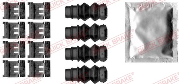 QUICK BRAKE 1091877 - Accessory Kit for disc brake Pads autospares.lv