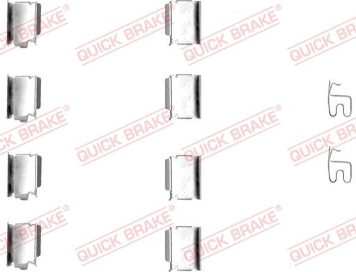 QUICK BRAKE 1091246 - Accessory Kit for disc brake Pads autospares.lv