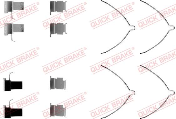 QUICK BRAKE 1091261 - Accessory Kit for disc brake Pads autospares.lv