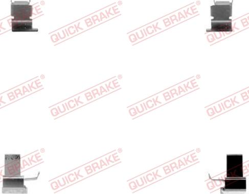 QUICK BRAKE 109-1262-1 - Accessory Kit for disc brake Pads autospares.lv