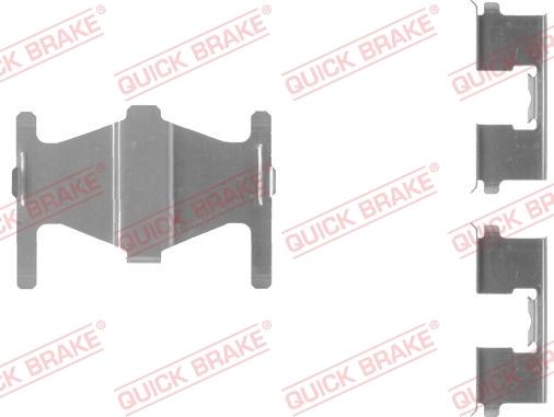 QUICK BRAKE 109-1204-1 - Accessory Kit for disc brake Pads autospares.lv