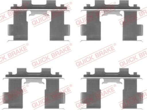 QUICK BRAKE 1091205 - Accessory Kit for disc brake Pads autospares.lv