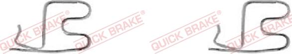 QUICK BRAKE 109-1219-1 - Accessory Kit for disc brake Pads autospares.lv