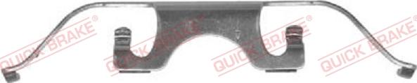 QUICK BRAKE 109-1224-1 - Accessory Kit for disc brake Pads autospares.lv